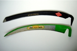 Austrian and American scythe blade