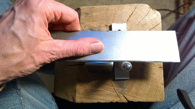 Scythe peening practice